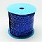 Eco-Friendly Plastic Paillette Beads, Sequins Beads, Ornament Accessories, Flat Round, Blue, 6mm, about 100yards/roll