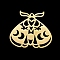 304 Stainless Steel Pendants, Laser Cut, Beetle, Real 18K Gold Plated, 28.5x30x1mm, Hole: 1.5mm