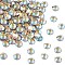 Preciosa® Crystal Hotfix Flatback Stones, Czech Crystal, Round(438 11 612 Chaton Rose VIVA 12 ®), 10020 200 Light Topaz AB, SS6(1.9~2.1mm)