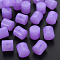 Imitation Jelly Acrylic Beads, Column, Dark Orchid, 14.5x14.5mm, Hole: 1.8mm, about 200pcs/500g