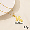 Stainless Steel Cross Pendant Necklace, Fashion Jewelry for Women