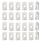 201 Stainless Steel Pendants, Laser Cut, Ace of Spades, Stainless Steel Color, 19x10x1mm, Hole: 1.5mm, 24pcs/box