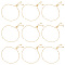 UNICRAFTALE 24cm 10pcs Golden Brass Slider Bracelet Adjustable Slider Bracelet with Cubic Zirconia Slider Extender Chains Bracelet Chain for Jewelry Making DIY