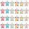 48Pcs 6 Style Alloy Enamel Pendants, Light Gold, Tortoise Charm, Mixed Color, 21.5x18x1.5mm, Hole: 1.8mm, 8pcs/style