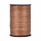 Flat Waxed Thread String, Micro Macrame Cord, for Leather Sewing Stitching, Sienna, 0.8mm, about 109.36 yards(100m)/roll