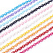 ABS Plastic Cable Chains, Oval, Mixed Color, 14.96 inch~15.35 inch(38~39cm), 5.5~6mm