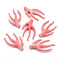 Synthetic Coral Beads, Branch, Dyed, Salmon, 59.5~60.5x36.5~37.5x8~9.5mm, Hole: 2mm