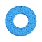 Bohemian Style Acrylic Pendants, Round, Dodger Blue, 42.5x4mm, Hole: 2mm