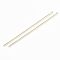 Brass Snake Chain Tassel Pendants, Real 18K Gold Plated, 97x2.5x1mm, Hole: 1.6mm