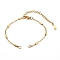 304 Stainless Steel Cable Chains Bracelets Making, with Lobster Claw Clasps and Jump Rings, Golden, 6-1/4 inch(15.8cm)
