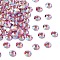 Preciosa® MAXIMA Crystal No Hotfix Flatback Stones, Czech Crystal, Dura Foiling, Round(438 11 615 Chaton Rose), 70010 200 Rose AB, SS16(3.8~4mm)