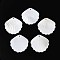 Carved Natural Freshwater Shell Pendants, Shell Shape Charms, Seashell Color, 38x37x2mm, Hole: 1.8mm