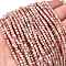 Natural Argentina Rhodonite Beads Strands, Faceted, Cube, 2.5x2.5x2.5mm, Hole: 0.6mm, about 156pcs/strand, 15.47''(39.3cm)