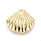 Alloy Pendants, Shell Shape, Golden, 18x20x3.5mm, Hole: 1.4mm
