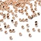 Brass Crimp Beads, Cadmium Free & Lead Free, Rondelle, Light Gold, 2x1.2mm