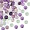 OLYCRAFT 126Pcs Natural Purple Fluorite Beads 6mm Undyed Energy Beads Round Loose Gemstone Beads for Bracelet Necklace Jewelry Making