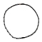 Rectangle Synthetic Non-Magnetic Hematite Beaded Necklaces for Women Men, with Alloy Magnetic Clasp, 20.35 inch(51.7cm)