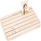 NBEADS Natural Wood Earring Display Stands, 6 Slots Jewelry Earring Display Holder Wood Earring Card Holder Jewelry Organizer Stand Jewelry Retail Display for Selling, 27.7x16.7x1.65cm