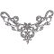 Hotfix Rhinestone, Brass on Patches, for Wedding Theme Dress Shoes Garment Decoration, Flower, Crystal, 200x143x4.5mm