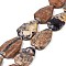 Natural Purple Opal Beads Strands, Faceted Teardrop, 36~40x24~26x9.5~10.5mm, Hole: 2mm, about 9pcs/strand, 14.96''(38cm)
