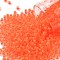 TOHO Round Seed Beads, Japanese Seed Beads, (803F) Frosted Luminous Neon Salmon, 8/0, 3mm, Hole: 1mm, about 1110pcs/50g