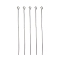 Tarnish Resistant 304 Stainless Steel Eye Pin, Stainless Steel Color, 65mm, Hole: 2mm, Pin: 0.7mm