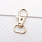 Alloy Swivel Lobster Claw Clasps, for Bag Making, Golden, 36x17.5mm, Hole: 12mm