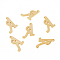 201 Stainless Steel Pendants, Laser Cut, Letter, Golden, Letter.A: 17x11x1.2mm, Hole: 1mm