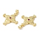 Латунные микро проложить кубического циркония подвески KK-M246-43G-2