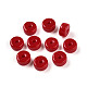 Непрозрачные однотонные стеклянные бусины X1-GLAA-N007-6x3mm-A08-1