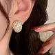 Серьги-гвоздики из сплава самородков PW3568-2