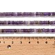 Природный аметист нитей бисера G-P575-B38-4x2mm-5