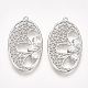 Латунные филигранные подвески KK-T038-331P-1