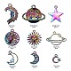18шт 9 стиля подвески из сплава цвета радуги FIND-LS0001-18MC-3