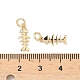Латунные микро проложить кубического циркония подвески KK-D386-04G-3