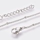 Цепочки для ног из нержавеющей стали марки 304 AJEW-P069-05P-3