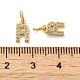 Латунные микро проложить кубического циркония подвески KK-M273-02G-R-3
