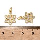 Латунные микро проложить кубического циркония подвески KK-B083-25C-G-3