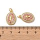 Латунные микро проложить кубического циркония подвески KK-D096-23G-3