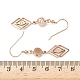 Серьги-подвески в форме ромба из нержавеющей стали 304 EJEW-Z129-12G-03-5