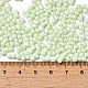 Непрозрачные цвета блестящие стеклянные бусины SEED-B001-01A-10-4