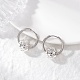 Серьги-кольца из нержавеющей стали 304 EJEW-JE06450-02-1