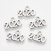 Подвески из сплава в тибетском стиле TIBE-T010-35AS-RS