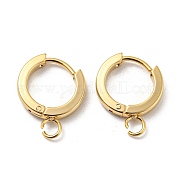 201 фурнитура для сережек-колец Huggie Hoop из нержавеющей стали STAS-A167-01J-G