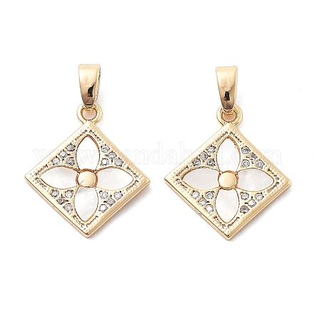 Латунные микро проложить кубического циркония подвески KK-L222-016G-1