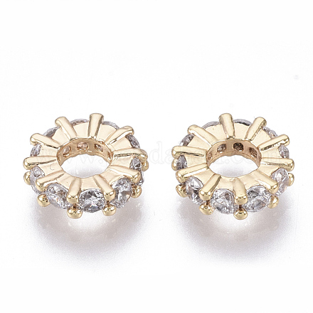 Латунные бусины из микрокубического циркония KK-N231-28-NF-1