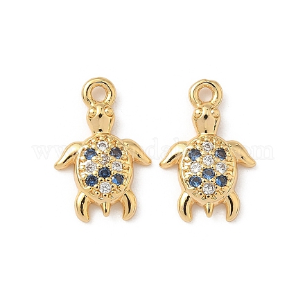 Латунные микро проложить кубического циркония подвески KK-C099-01K-G-1