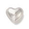 Rack Plating Brass Beads, Cadmium Free & Lead Free, Long-Lasting Plated, Hollow Heart, Platinum, 16x18x10mm, Hole: 2.5mm