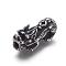 304 Stainless Steel Beads, Pi Xiu, Antique Silver, 28x13x10mm, Hole: 3mm