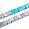 Electroplated Non-magnetic Synthetic Hematite Beads Strands, Half Plated, Arrow, Multi-color Plated, 5x4x2mm, Hole: 0.8mm, about 91pcs/strand, 15.94 inch(40.5cm)